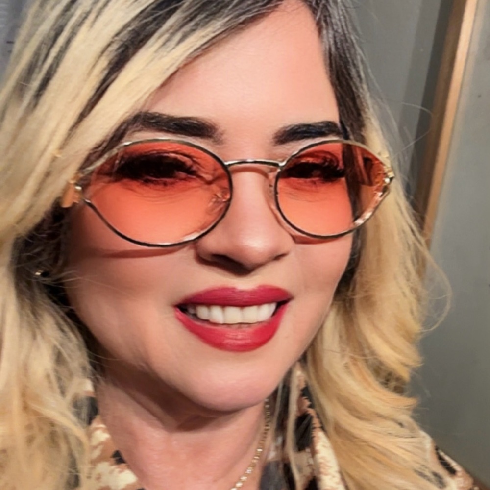 Stylish Orange-Tinted Sunglasses